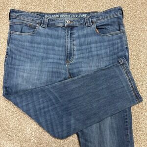 Duluth Trading Co Ballroom Double Flex Jeans Mens 42x30 Standard Fit Blue Denim